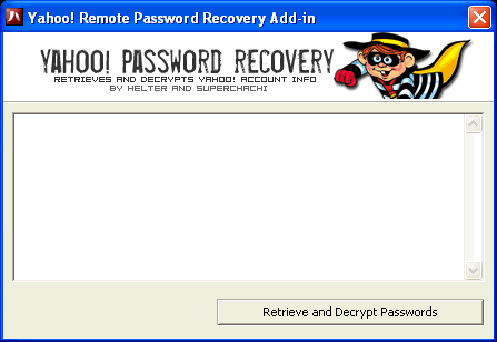 Yahoo! Password Recovery Yahoo! Password Recovery