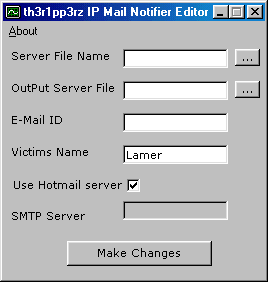 TheRipper IP Mail Notifier TheRipper IP Mail Notifier