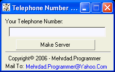 Telephone Number Sender 1.0 Telephone Number Sender 1.0