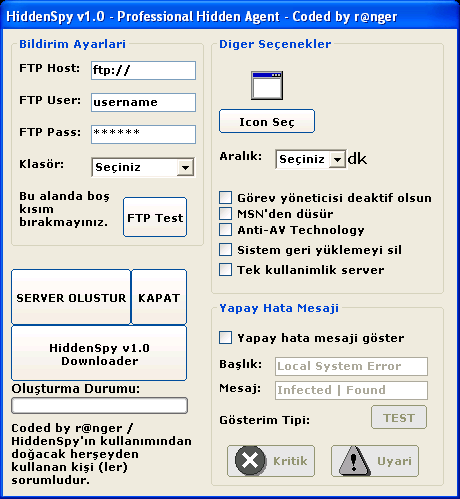 HiddenSpy 1.0 HiddenSpy 1.0