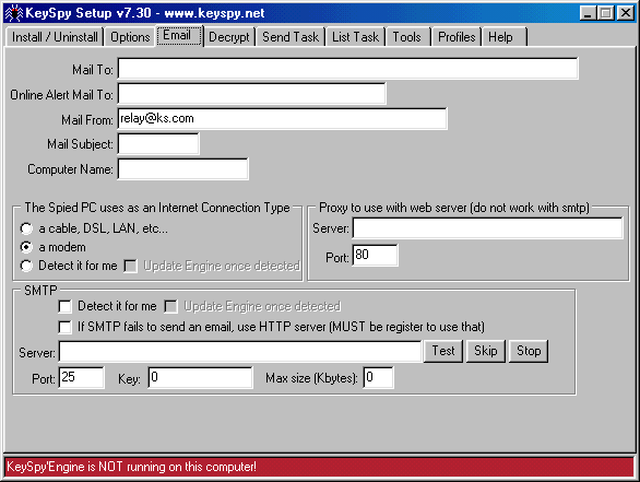 KeySpy 7.30 KeySpy 7.30