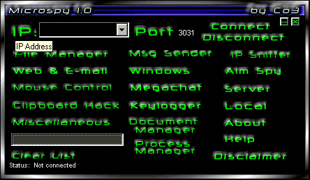 MicroSpy 1.0 MicroSpy 1.0