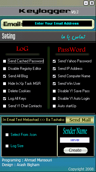 Kamyab Keylogger 0.2 Kamyab Keylogger 0.2