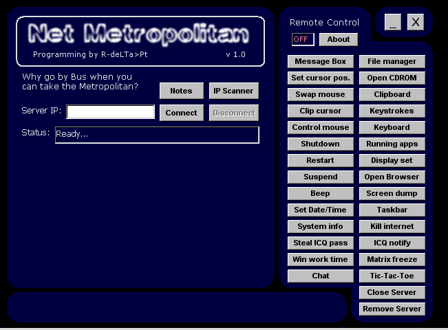 Net Metropolitan 1.0 Net Metropolitan 1.0