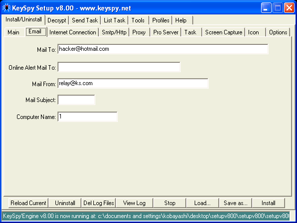 KeySpy 8.00 KeySpy 8.00