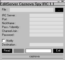 Caznova IRC Spy 1.1 Caznova IRC Spy 1.1
