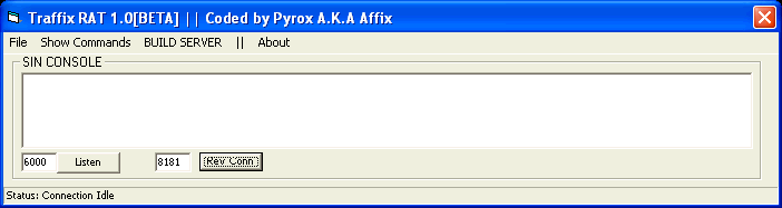 Traffix RAT 1.0 BETA Traffix RAT 1.0 BETA
